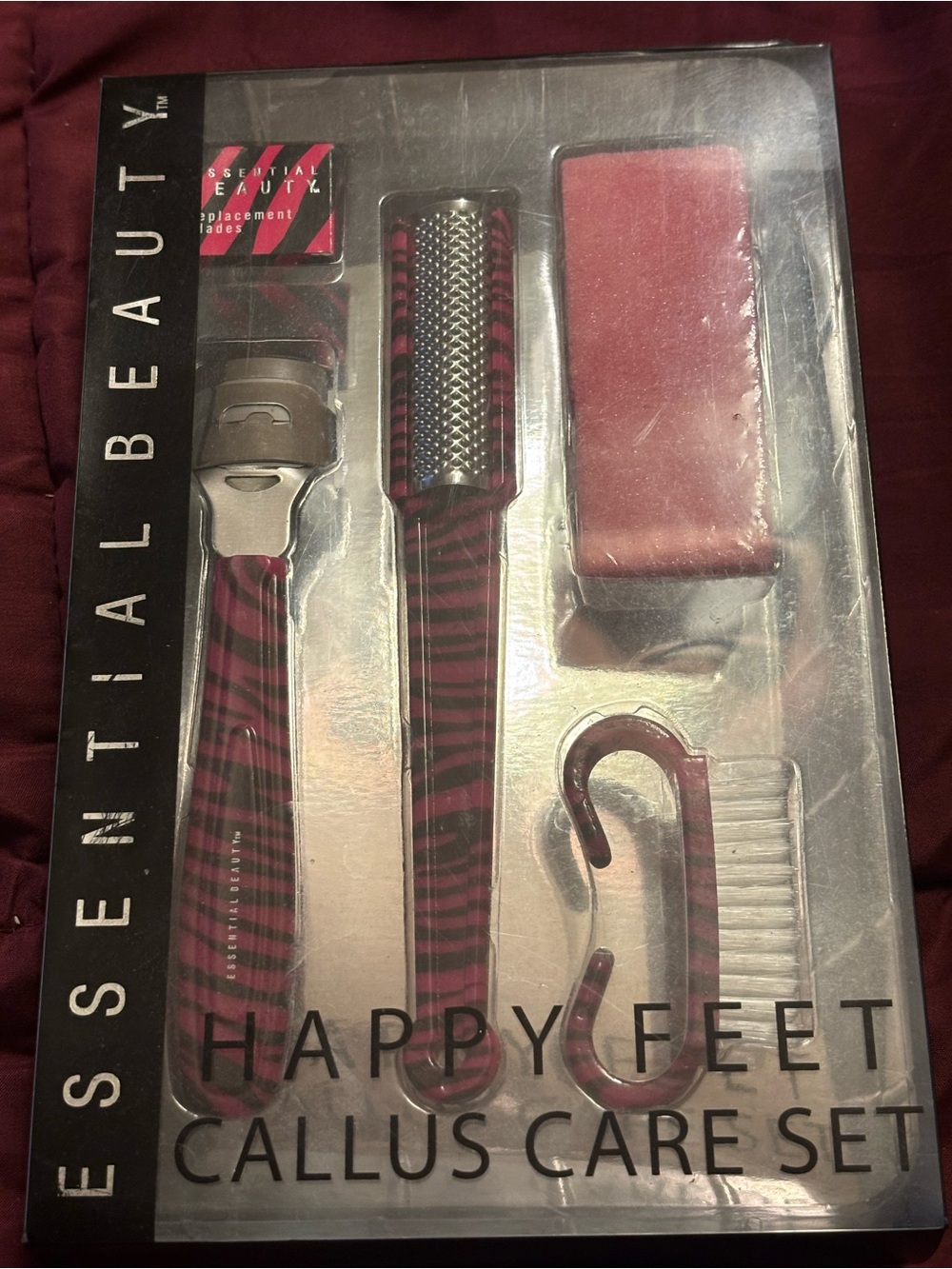 Happy Feet by Essential Beauty Callus Care Set - Pink Zebra